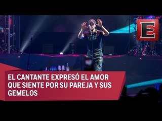 Enrique Iglesias habla de su familia en Budapest