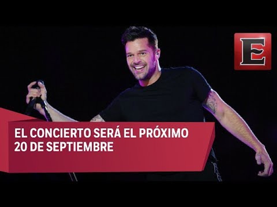 Ricky Martin se presentará en el Zócalo de la Ciudad de México