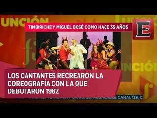 Miguel Bosé junto a Timbiriche en el Auditorio Nacional