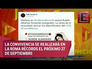 Rubén Albarrán firmará autógrafos para recaudar fondos