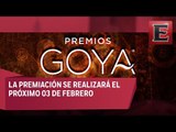 Revelan lista de nominados a los Premios Goya