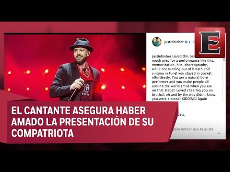 Justin Bieber defiende el show de Justin Timberlake