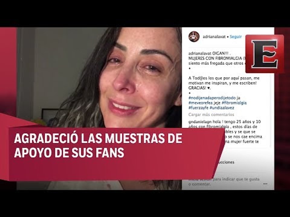 Adriana Lavat comparte sus achaques por fibromialgia