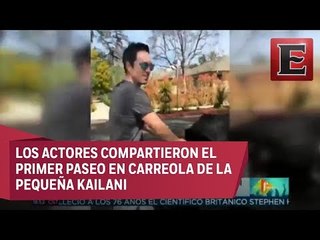 Aislinn Derbez y Mauricio Ochmann comparten momento con Kailani