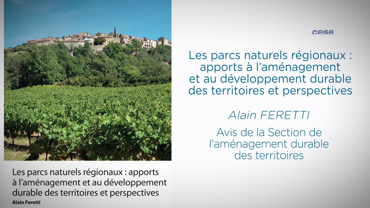 Les parcs naturels régionaux - cese