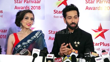 Download Video: Nakuul Mehta With Wife Jankee Attend Star Parivaar Awards 2018