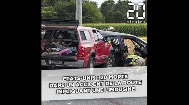 Etats-Unis: Un accident de la route impliquant une limousine fait 20 morts au nord de New York