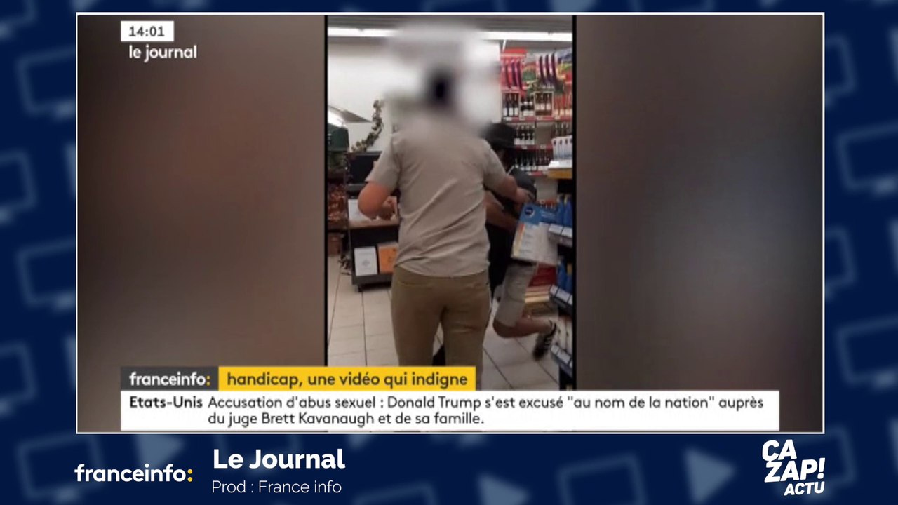 Vidéo choc : un homme malvoyant violemment sorti d'un magasin avec son chien