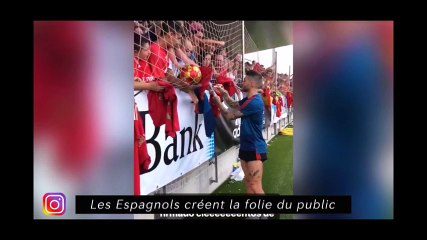 Les Espagnols créent la folie du public, Morgan Sanson se prend pour un pilote
