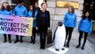 X-Files star Gillian Anderson delivers Antarctic Sanctuary petition to Foreign Office