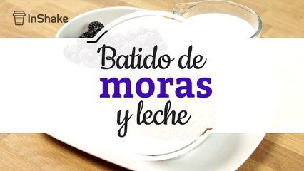 Batido de moras y leche