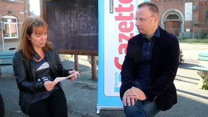 Débat de rue à Ecaussinnes : la question de Christine Hemberg à Fabien Palmans