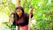 Primitive Technology - Cooking Snake egg by Girl At river - Egg snake Eating Delicious