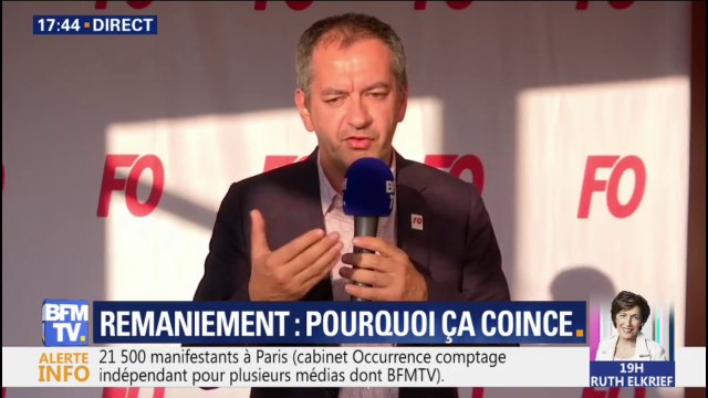 Pascal Pavageau, secrétaire général de FO veut que le remaniement s’accompagne d’un changement de méthode