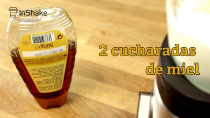 Batido de mantequilla de maní y miel