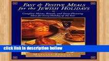 Best product  Fast and Festive Meals for the Jewish Holidays