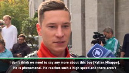 Draxler in awe of 'phenomenal' Mbappe