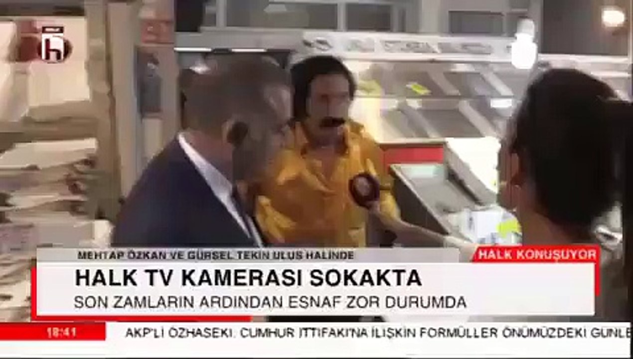 Halk TV'ye Farklı, A Haber'e Farklı Konuşan Esnaf!