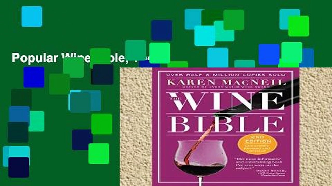 Popular Wine Bible, The video Dailymotion