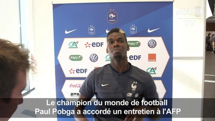 Pogba à l'AFP: "dur de repartir et taper fort" après le Mondial"