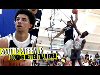 Defender REGRETS JUMPING IMMEDIATELY!! Scottie Pippen Jr SNAPS In Pre-Season Game!!