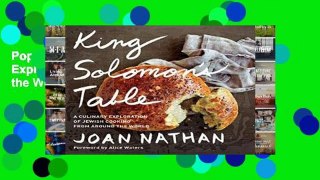 Popular King Solomon s Table: A Culinary Exploration of Jewish Cooking from Around the World