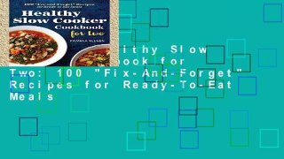 Library  Healthy Slow Cooker Cookbook for Two: 100 