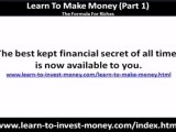 Learn to make money - Dr Hannes Dreyer