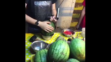 How to make a delicious drink from watermelon.