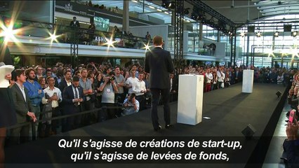 Macron aux start-up: l'Urssaf est "votre amie"