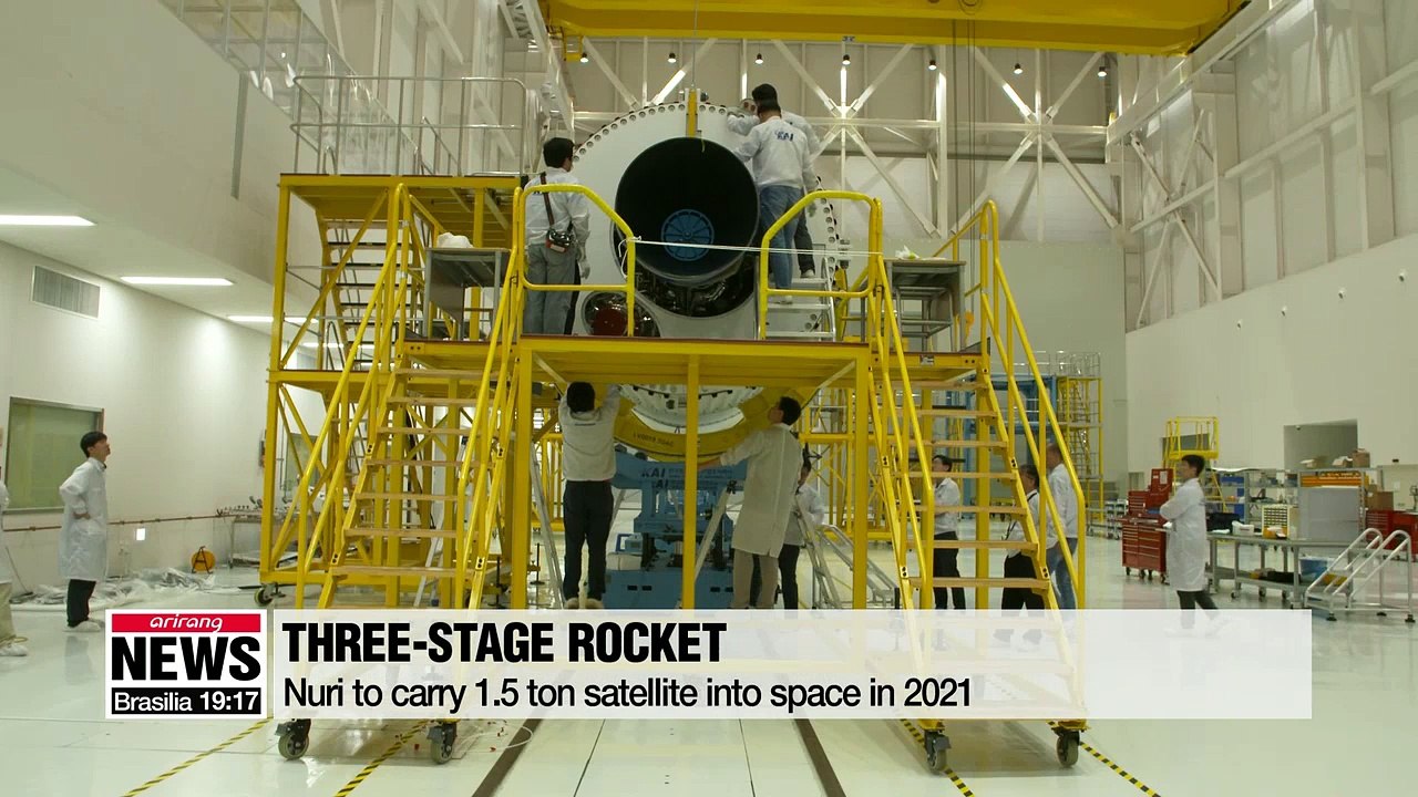 South Korea showcases space rocket engine for October test launch