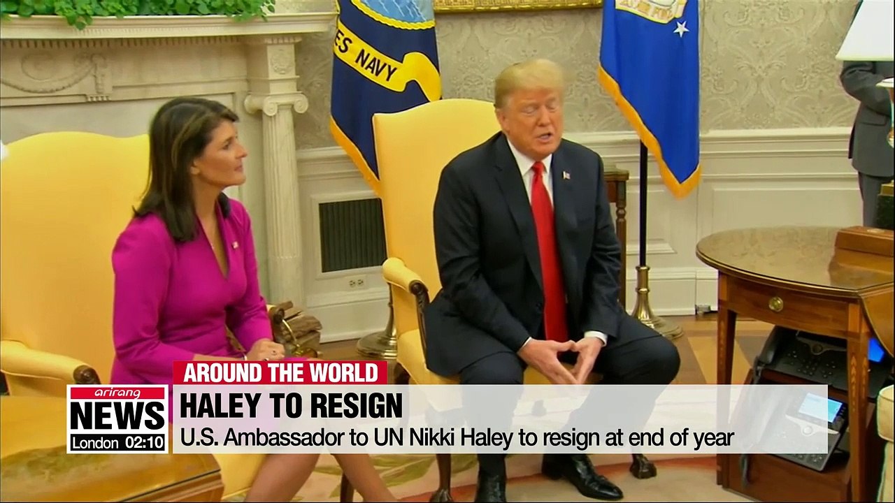 Us Ambassador To Un Nikki Haley To Resign At End Of Year Video Dailymotion 0811