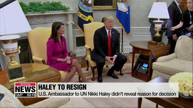 U.S. Ambassador to UN Nikki Haley to resign at end of year