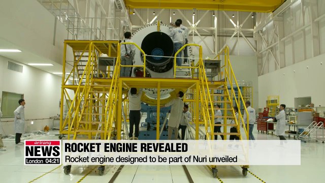 South Korea showcases space rocket engine for October test launch
