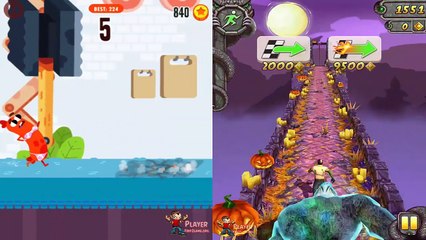 Run Sausage Run Vs Temple Run 2 FrankenGuy Halloween Walkthrough Gameplay