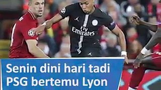 PSG berhasil memenangan pertandingan melawan Lyon dengan skor 5-0 pekan ke-9 Liga Perancis di Stadion Parc de Prince, Minggu (7/10/2018) atau Senin dini hari.
