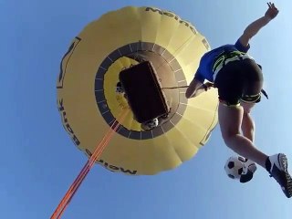 Yüzlerce metre yüksekte freestyle şov