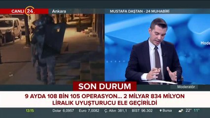 9 ayda 108 bin 105 operasyon yapıldı