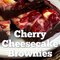 CHERRY CHEESECAKE BROWNIES are rich and fudgy with three amazing desserts in one!! PRINTABLE RECIPE HERE: