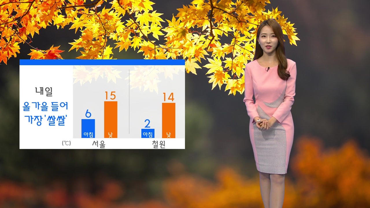 [날씨] 올가을 들어 가장 쌀쌀...철원 아침 기온 2도 / YTN
