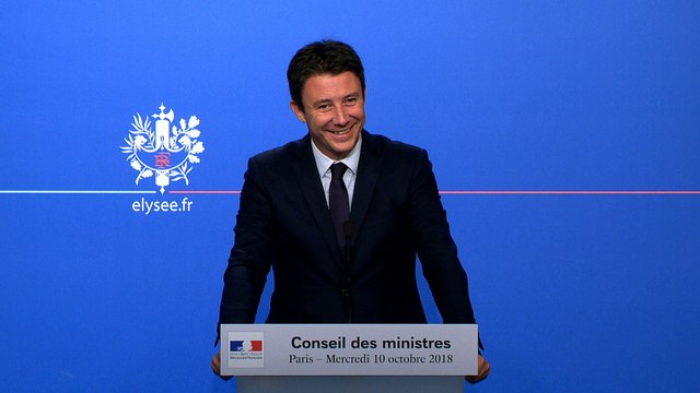Compte-rendu du Conseil des Ministres du mercredi 10 octobre 2018 par Benjamin Griveaux.