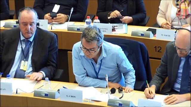 Audition de Guillaume CROS - Commission AGRI du Parlement Européen - 9 octobre 2018