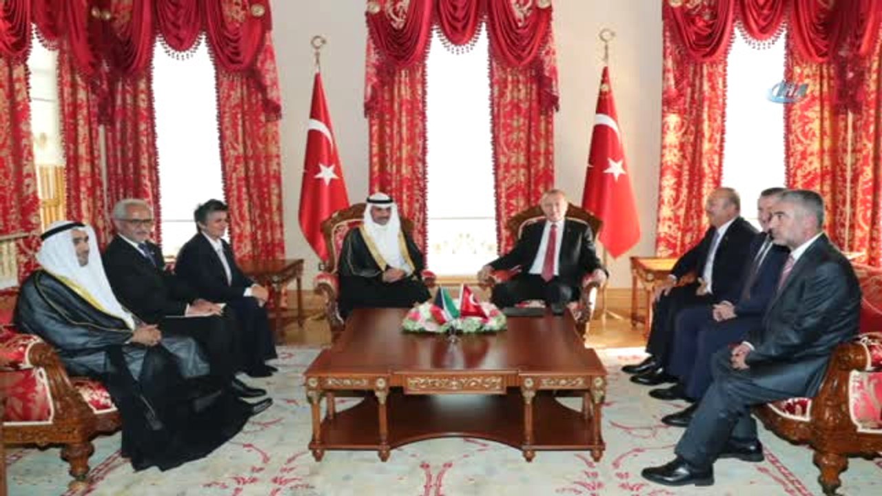 Cumhurbaşkanı Erdoğan, Kuveyt Ulusal Meclis Başkanı Merzuk Ali Elgani ile Bir Araya Geldi