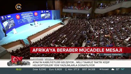 Başkan Erdoğan'dan Afrika'ya beraber mücadele vurgusu
