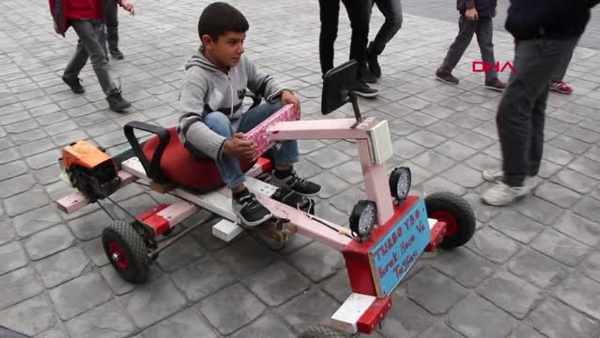 Çorum 8'inci Sınıf Öğrencileri Hızar Motoruyla Çalışan Araç Yaptı -  Dailymotion Video