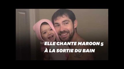Cette petite fille chante "Girls Like you" de Marron 5 avec son papa et fait craquer les internautes