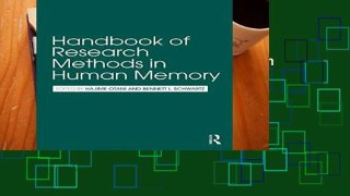 [P.D.F] Handbook of Research Methods in Human Memory [A.U.D.I.O.B.O.O.K]