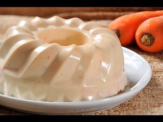 Gelatina de zanahoria con piña y nuez - Carrot Jello with Pineapple and Walnuts