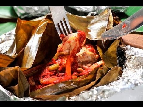 Mixiotes de pollo con nopales - Chicken Mixiotes with Nopales
