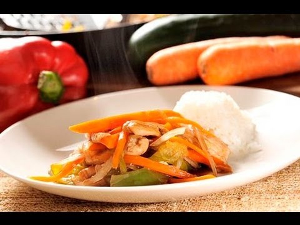 Fajitas de pollo a la naranja - Chicken Fajitas